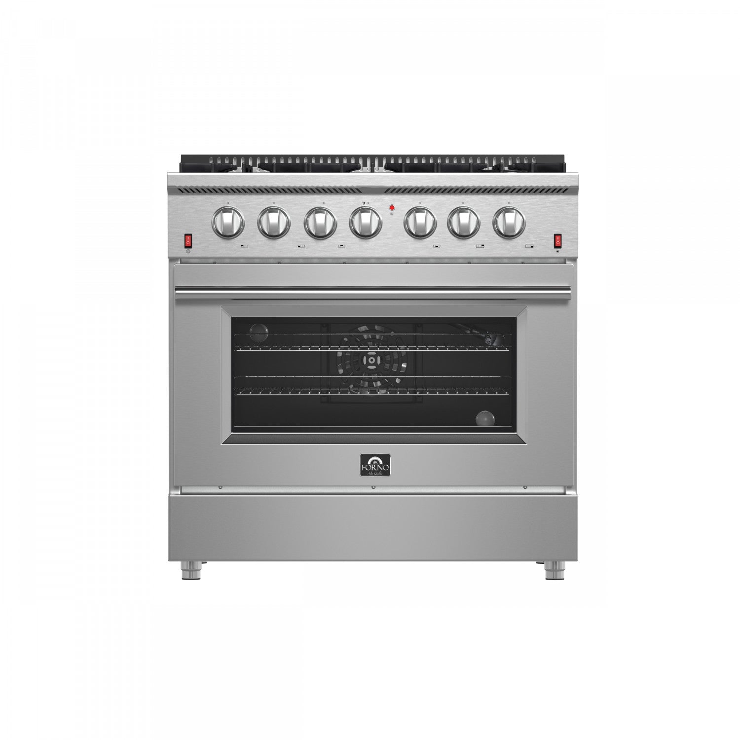 Forno Galiano 36" Stainless Steel Freestanding Gas Range (5.36 Cu. Ft.) - FFSGS6244-36