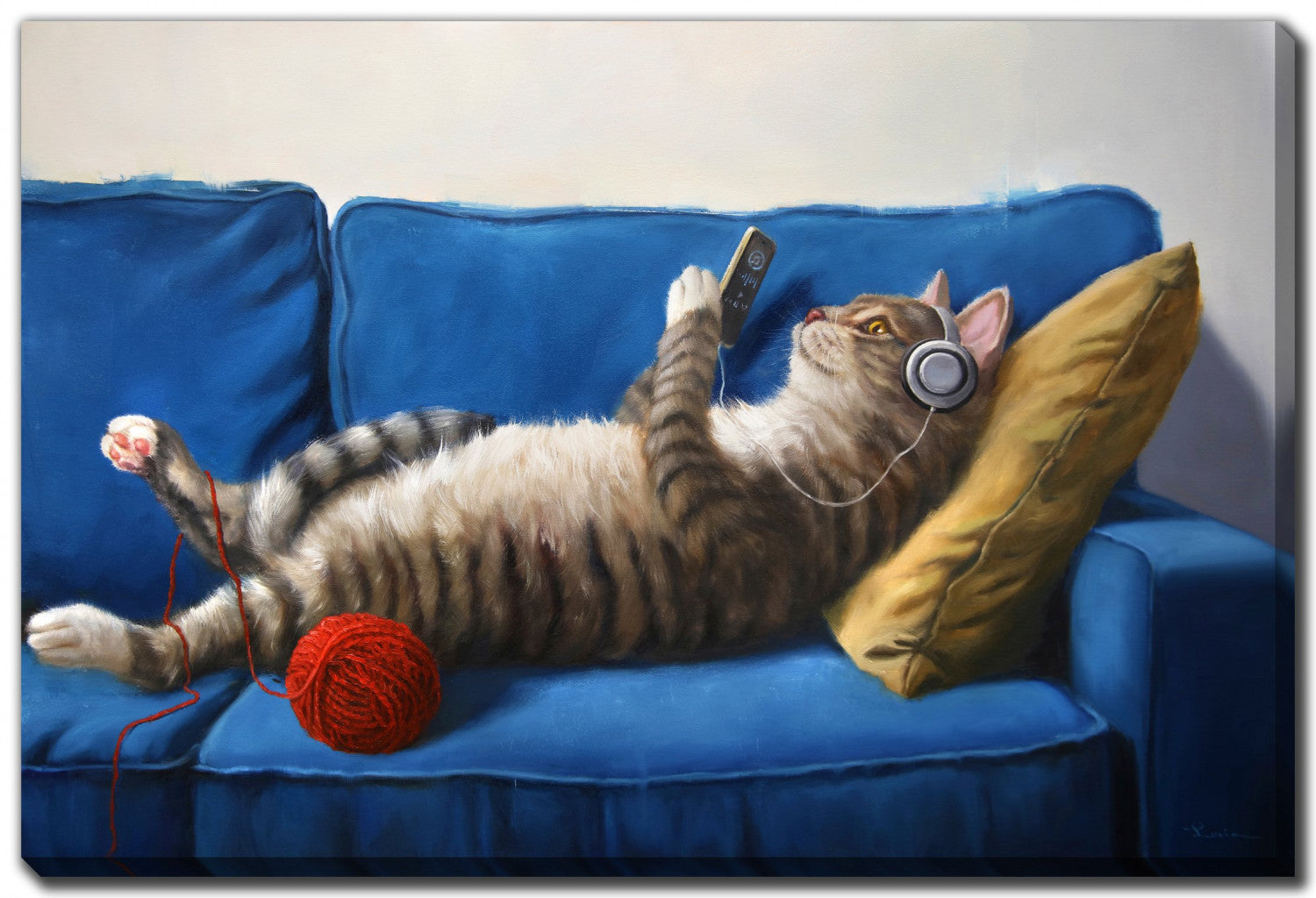 Feline Fine Wall Art - Multi-Colour - 38 X 60