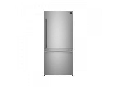 Forno Milano 31" 17.2 Cu.Ft. Stainless Steel Bottom Freezer Refrigerator with Right Swing Door - FFFFD1785-31S