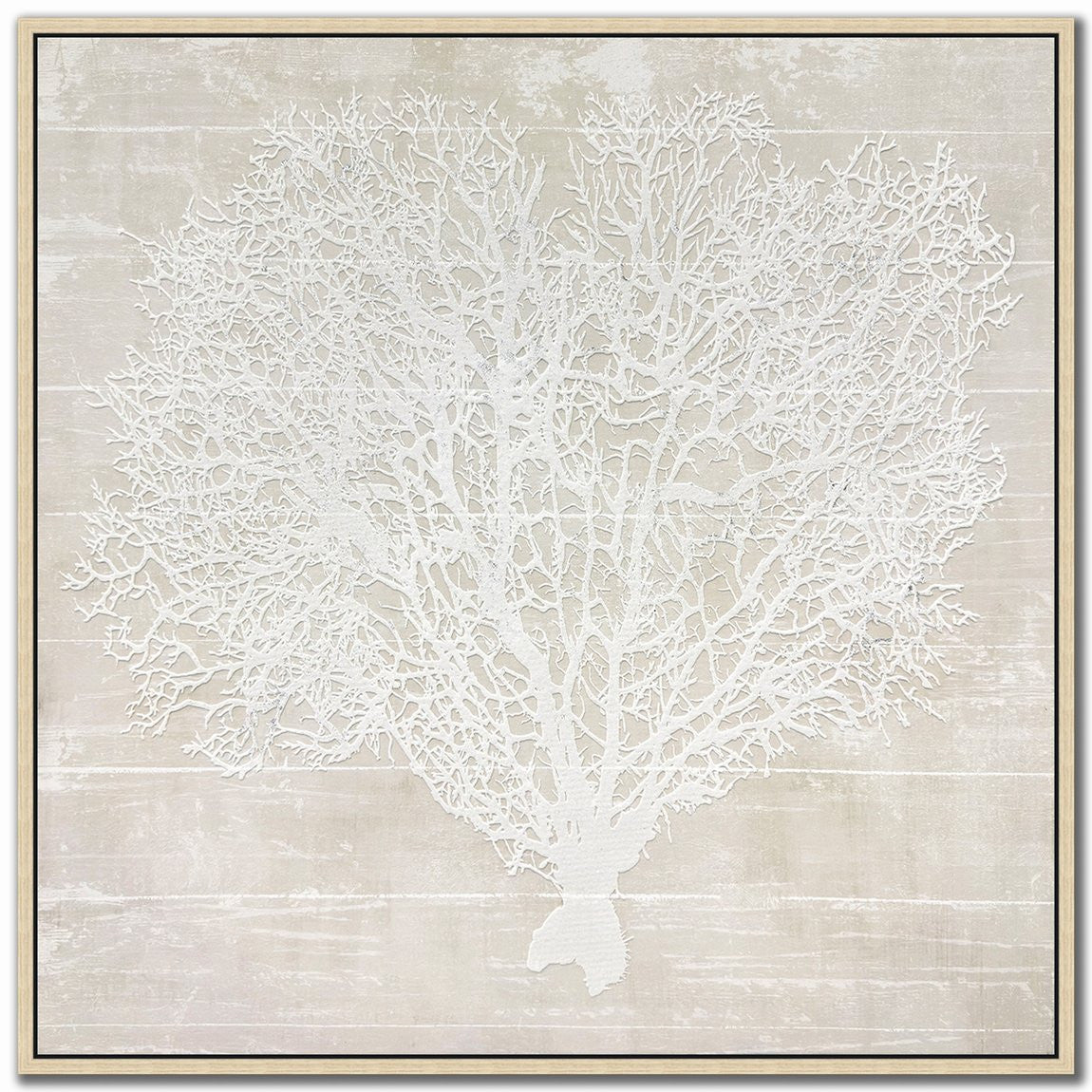 Sea Lace I Wall Art - White - 30 X 30