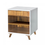 Lorne Night Table - White/Natural