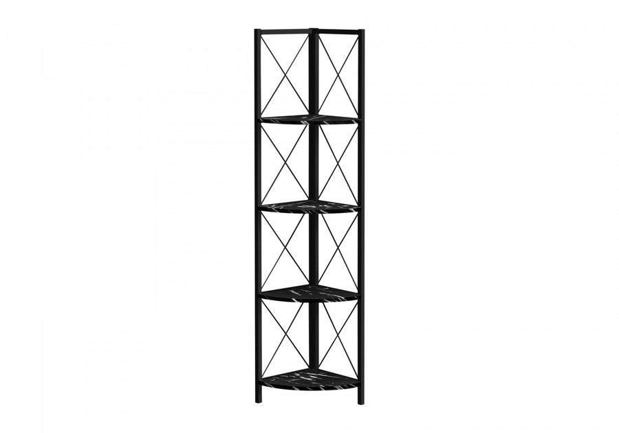 Zeva Bookcase - Marble Black
