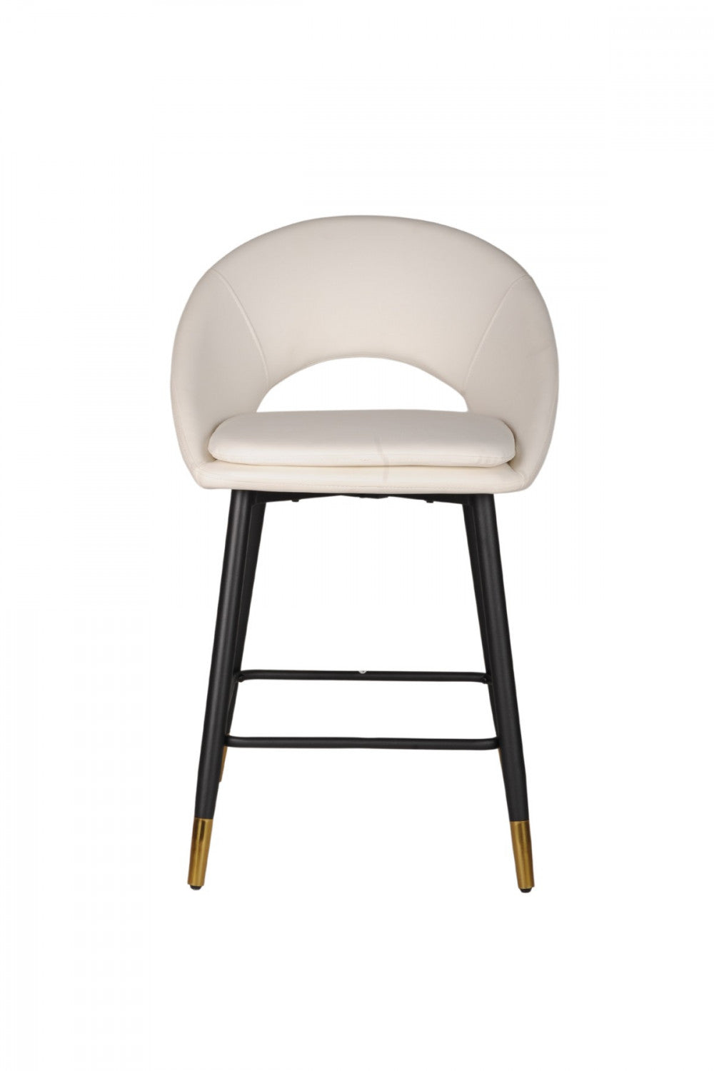Mila Counter Stool - White/Black - Set of Two
