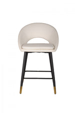 Mila Counter Stool - White/Black - Set of Two