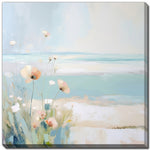 Pastel Shores I Wall Art - Blue/White - 18 X 18