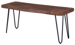 Eberlinn Live Edge Bench - Matte Brown