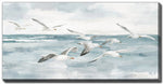 Gull's Passage Wall Art - Blue/White - 28 X 56