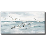 Gull's Passage Wall Art - Blue/White - 28 X 56