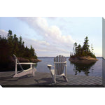 Island Morning Wall Art - Blue/Brown - 16 X 20