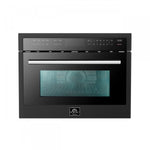 Forno Oliena Black 24" Built-In Microwave Convection Oven (1.6 Cu. Ft.) - FMWDR3093-24BLK