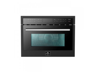 Forno Oliena Black 24" Built-In Microwave Convection Oven (1.6 Cu. Ft.) - FMWDR3093-24BLK