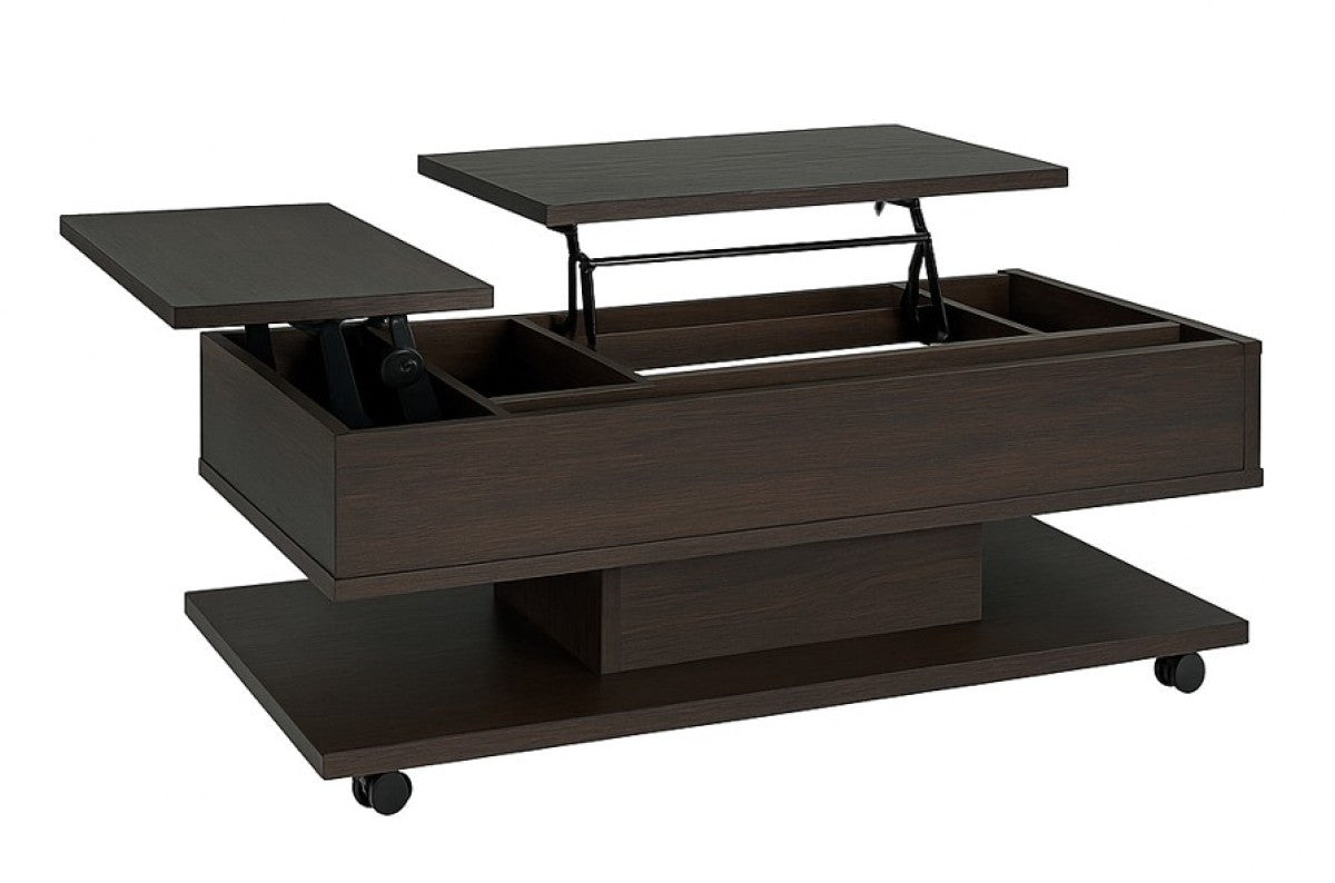 Ishana Dual Lift-Top Coffee Table - Espresso