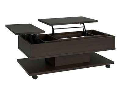 Ishana Dual Lift-Top Coffee Table - Espresso
