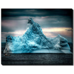 Arctic Monument Wall Art - Blue - 22 X 28