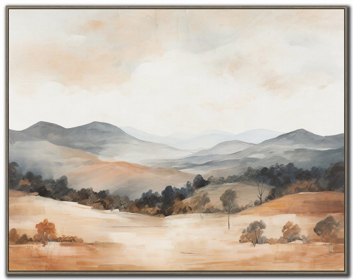 Amber Hills Wall Art - Light Brown - 40 X 50