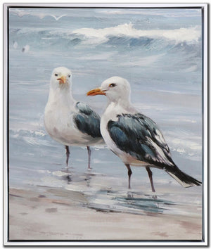 Coastal Companions II Wall Art - Blue/White - 20 X 24
