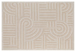 Assia Curves Outdoor Rug - 4' x 6' - Beige