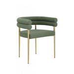 Brantley Dining Chair - Green/Gold - Set of Two