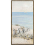 Quiet Shoreline I Art - Beige/Blue - 40 X 20