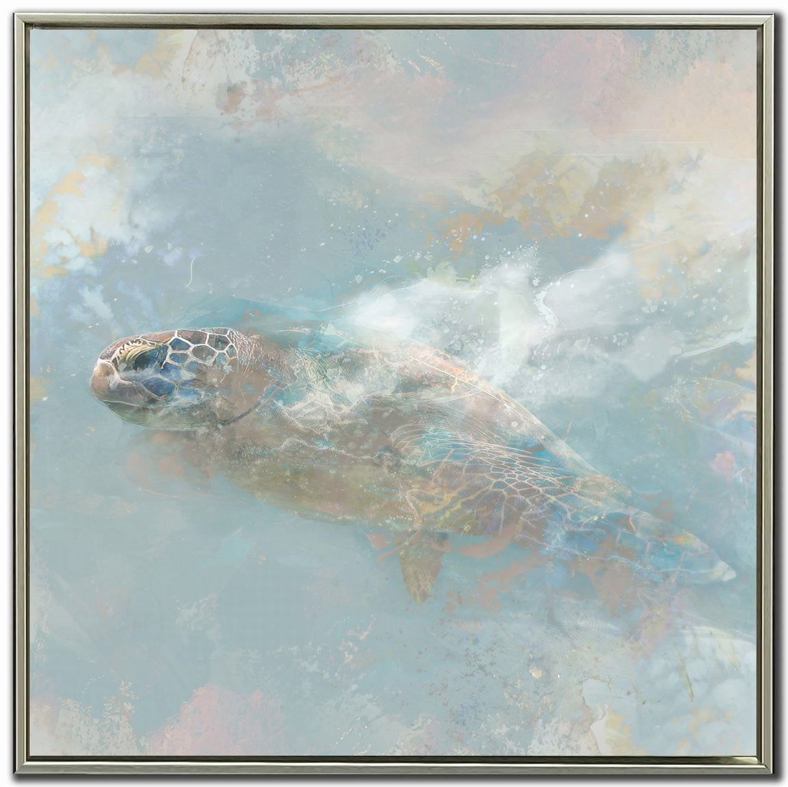 Tide Dancer II Wall Art - Blue - 24 X 24