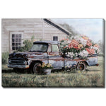 Vintage Delivery II Art - Blue/Green - 24 X 35