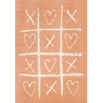 Kids Playing Board Area Rug - Pink Cream - 5' X 8'