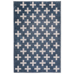 Dreamland Cross Stitch Rug - 4' x 6' - White