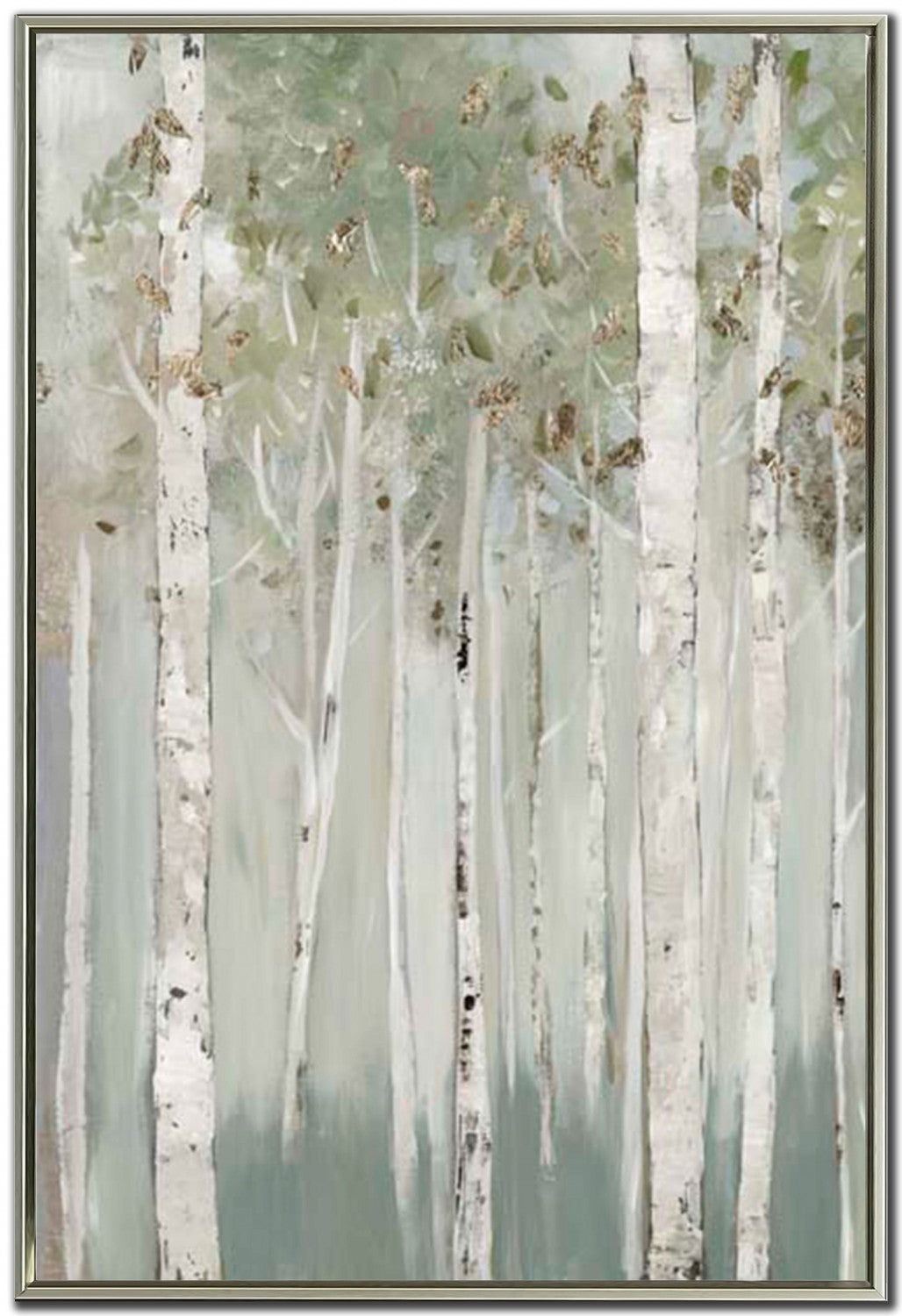 Ivory Woods I Wall Art - White - 45 X 30