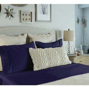 Nilus Queen Sheet Set - Navy