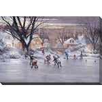 Pond Hockey Memories Wall Art - Multi-Colour - 38 X 60
