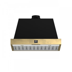 Forno Vittorio Black 36" 600 CFM Wall Mounted Range Hood - FRHWM5078-36BLK