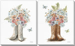 Western Bloom Wall Art - Multi-Colour - 16 X 20 - Set of Two