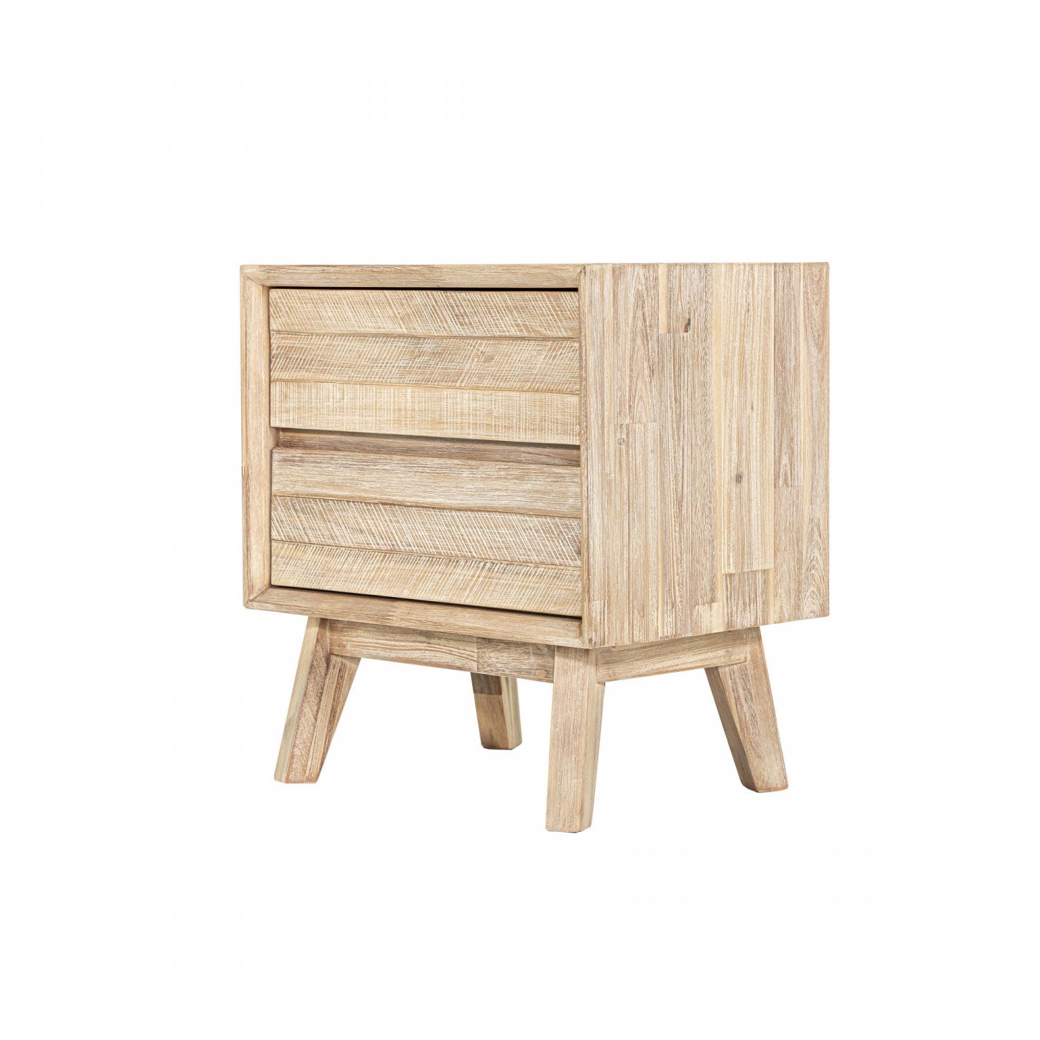 Abenra 2 Drawer Night Table - Light Driftwood