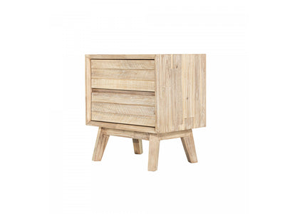 Abenra 2 Drawer Night Table - Light Driftwood