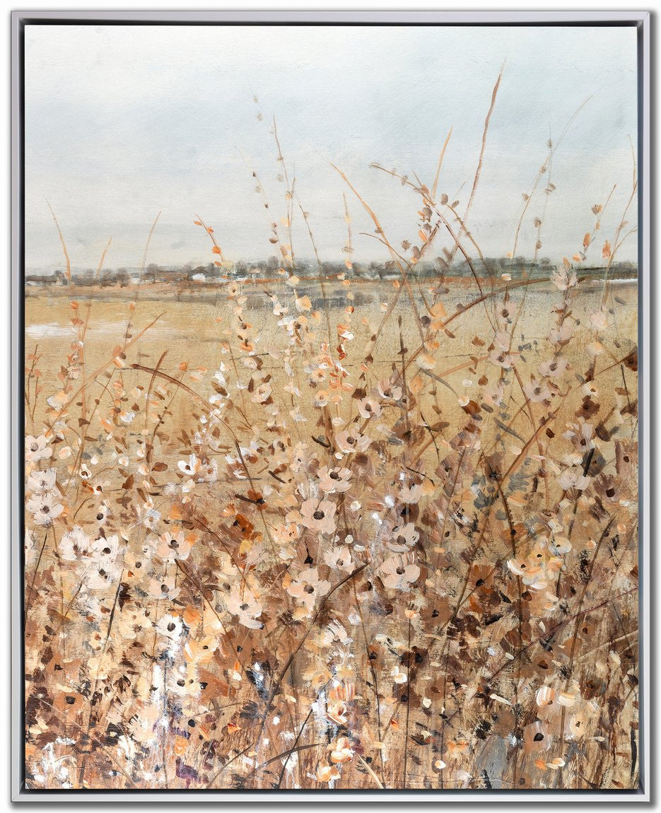 Prairie Whispers II Wall Art - Blue/Natural - 30 X 24
