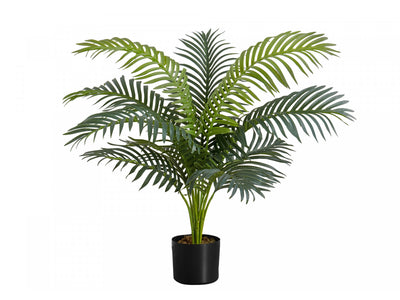 34" Palm Tree With 5" Black Pot - Green