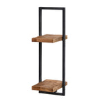 Bayan Metal Frame Wall Box IV - Teak