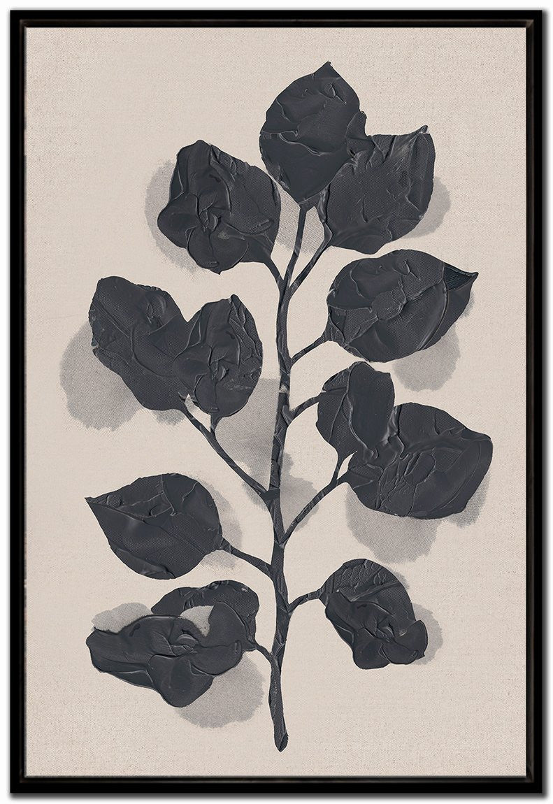 Shadow Botanica II Art - Black - 36 X 24