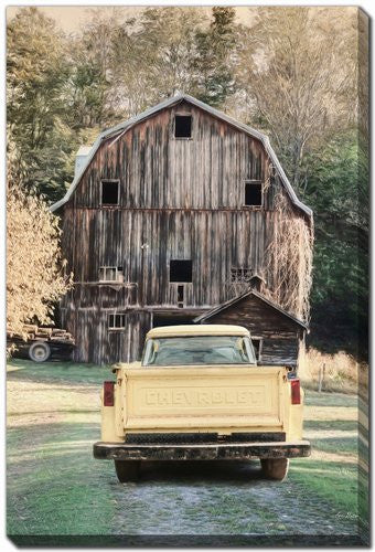 Country Lane Wall Art - Natural - 38 X 60