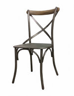 Dovren Crossback Chair - Dark Grey - Set Of Two
