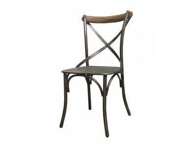 Dovren Crossback Chair - Dark Grey - Set Of Two