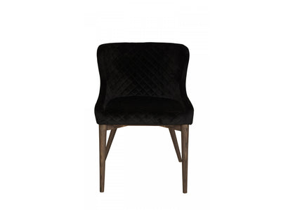 Lunvik Dining Chair - Black Velvet - Set of Two