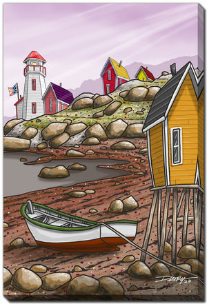 Colourful Cove Wall Art - Multi-Colour - 22 X 28