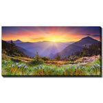 Silence Sunrise Wall Art - Multi-Colour - 10 X 20