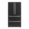 Forno Moena Black Counter-Depth French Door Refrigerator with Ice Maker (19.2 Cu. Ft.) - FFRBI1820-36BLK