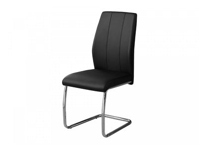 Cabot Dining Chair - Black/Chrome - Set Of Two