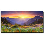 Silence Sunrise Wall Art - Multi-Colour - 30 X 60