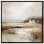 Beyond the Field Wall Art - Brown/Beige - 37 X 37