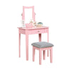 Anabella Vanity with Stool - Pink