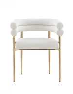 Brantley Dining Chair - Cream/Gold - Set of Two
